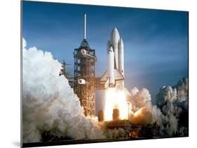 First Space Shuttle Launch on April 12, 1981-null-Mounted Photo