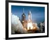 First Space Shuttle Launch on April 12, 1981-null-Framed Photo