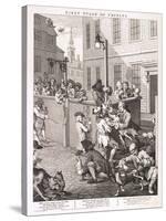 First Stage of Cruelty, Plate I from the Four Stages of Cruelty, 1751-William Hogarth-Stretched Canvas