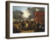 First State Election in Detroit, Michigan, c.1837-Thomas Mickell Burnham-Framed Giclee Print