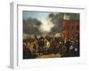 First State Election in Detroit, Michigan, c.1837-Thomas Mickell Burnham-Framed Giclee Print