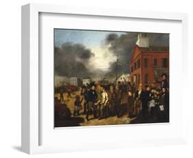 First State Election in Detroit, Michigan, c.1837-Thomas Mickell Burnham-Framed Giclee Print