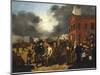 First State Election in Detroit, Michigan, c.1837-Thomas Mickell Burnham-Mounted Giclee Print