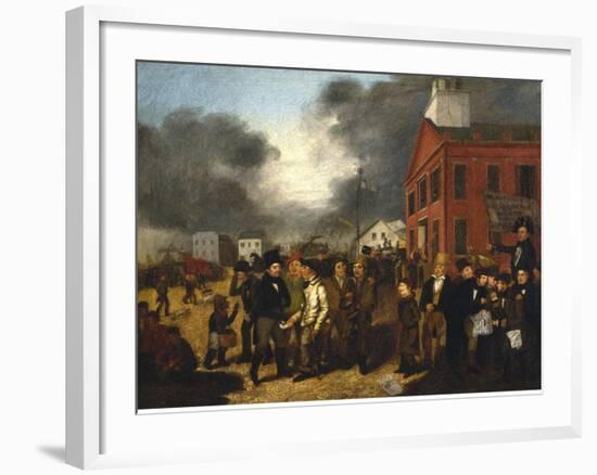 First State Election in Detroit, Michigan, c.1837-Thomas Mickell Burnham-Framed Giclee Print