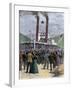 First Steamer Carrying Gold Out of Dawson City, Yukon Territory, 1898-null-Framed Giclee Print