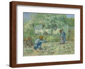 First Steps, after Millet, 1890-Vincent van Gogh-Framed Giclee Print