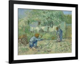 First Steps, after Millet, 1890-Vincent van Gogh-Framed Giclee Print