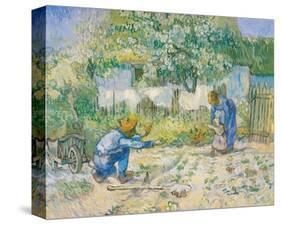 First Steps, c.1890-Vincent van Gogh-Stretched Canvas