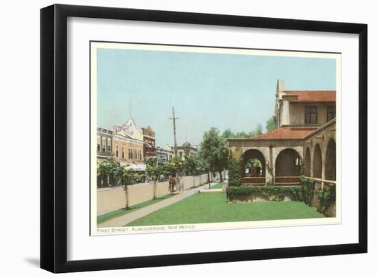 First Street, Albuquerque, New Mexico-null-Framed Art Print