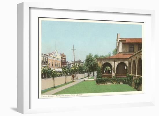 First Street, Albuquerque, New Mexico-null-Framed Art Print