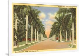 First Street, Ft. Myers, Florida-null-Framed Art Print