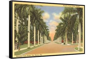 First Street, Ft. Myers, Florida-null-Framed Stretched Canvas