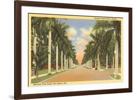 First Street, Ft. Myers, Florida-null-Framed Premium Giclee Print