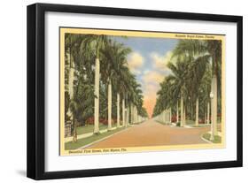 First Street, Ft. Myers, Florida-null-Framed Art Print