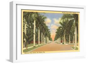 First Street, Ft. Myers, Florida-null-Framed Art Print