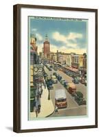 First Street, San Jose, California-null-Framed Art Print