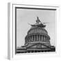 First Successful Us Army Helicopter Designed by Igor Sikorsky Flying Past the Capitol Dome-J^ R^ Eyerman-Framed Photographic Print