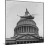 First Successful Us Army Helicopter Designed by Igor Sikorsky Flying Past the Capitol Dome-J^ R^ Eyerman-Mounted Photographic Print