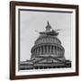 First Successful Us Army Helicopter Designed by Igor Sikorsky Flying Past the Capitol Dome-J^ R^ Eyerman-Framed Photographic Print