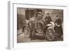 First Taxi-Cab in Liverpool, 1906-J.P. Wood-Framed Giclee Print