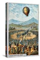 First Test Flight of a Hot Air Balloon at Annonay, France, 4 June, 1783-null-Stretched Canvas