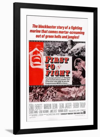 First to Fight, Chad Everett (Left and Top), 1967-null-Framed Art Print