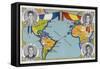 First Transatlantic Flight Between Spain and South America, January 1926-null-Framed Stretched Canvas