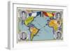 First Transatlantic Flight Between Spain and South America, January 1926-null-Framed Giclee Print