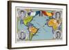 First Transatlantic Flight Between Spain and South America, January 1926-null-Framed Giclee Print