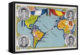 First Transatlantic Flight Between Spain and South America, January 1926-null-Framed Stretched Canvas