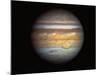 First True-Color Photo of Planet Jupiter Taken from Hubble Space Telescope-null-Mounted Photographic Print