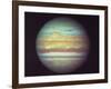 First True-Color Photo of Planet Jupiter Taken from Hubble Space Telescope-null-Framed Photographic Print