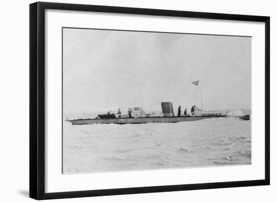 First Turbine Boat-null-Framed Photographic Print