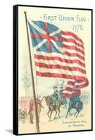 First Union Flag, 1776-null-Framed Stretched Canvas