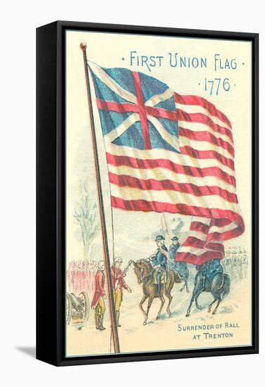 First Union Flag, 1776-null-Framed Stretched Canvas