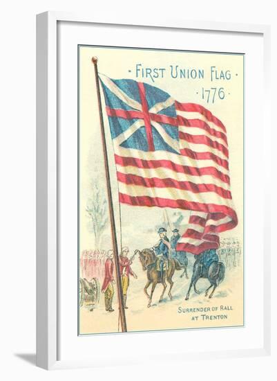 First Union Flag, 1776-null-Framed Art Print