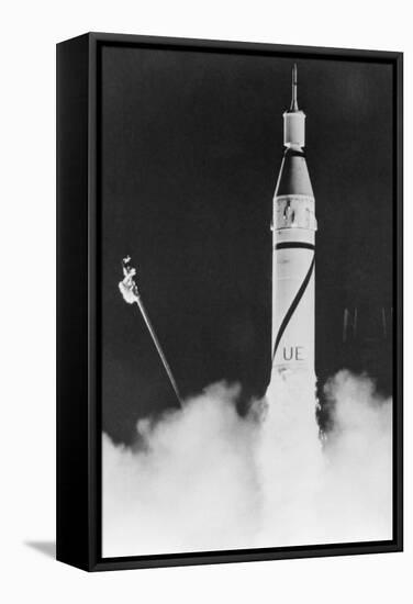 First US Satellite Launched-null-Framed Stretched Canvas
