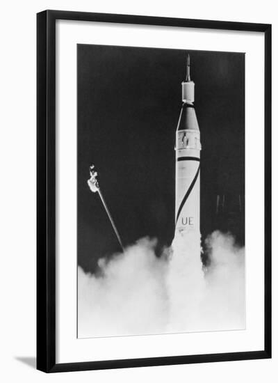 First US Satellite Launched-null-Framed Photographic Print