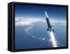 First V-2 Rocket Launch, Artwork-Detlev Van Ravenswaay-Framed Stretched Canvas