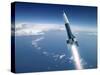 First V-2 Rocket Launch, Artwork-Detlev Van Ravenswaay-Stretched Canvas