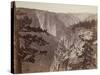 First View of the Yosemite Valley from the Mariposa Trail, 1865-66-Carleton Emmons Watkins-Stretched Canvas