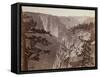 First View of the Yosemite Valley from the Mariposa Trail, 1865-66-Carleton Emmons Watkins-Framed Stretched Canvas
