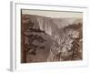 First View of the Yosemite Valley from the Mariposa Trail, 1865-66-Carleton Emmons Watkins-Framed Photographic Print