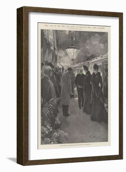 First Visit of the King and Queen to Scotland Since their Accession-G.S. Amato-Framed Giclee Print