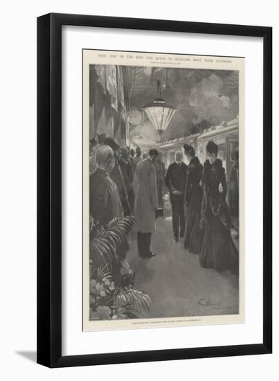 First Visit of the King and Queen to Scotland Since their Accession-G.S. Amato-Framed Giclee Print