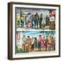 "First Vote in the New States," November 12, 1960-Constantin Alajalov-Framed Giclee Print