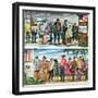 "First Vote in the New States," November 12, 1960-Constantin Alajalov-Framed Giclee Print