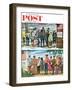 "First Vote in the New States," Saturday Evening Post Cover, November 12, 1960-Constantin Alajalov-Framed Giclee Print