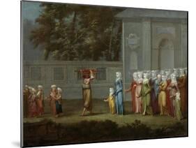 First Walk to Boys School, 1737-Jean-Baptiste Vanmour-Mounted Giclee Print