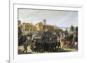 First War of Independence, the Taking of Peschiera, May 30, 1848-Luigi Morgari-Framed Giclee Print